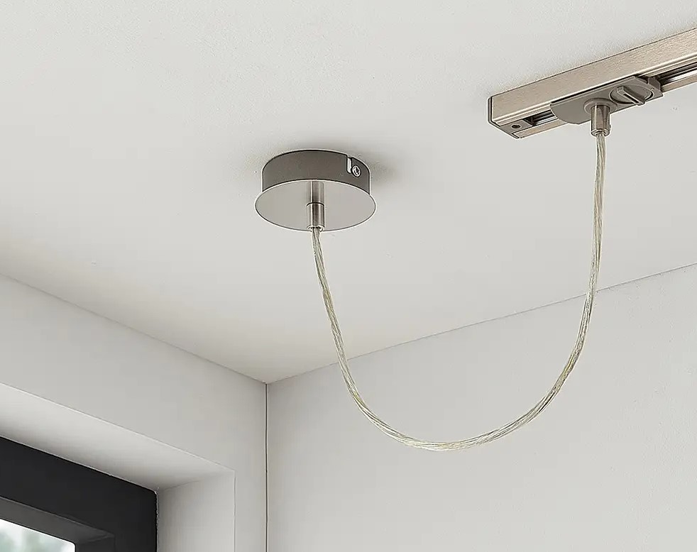 Baldachýn bílý 80mm pro napájení světla